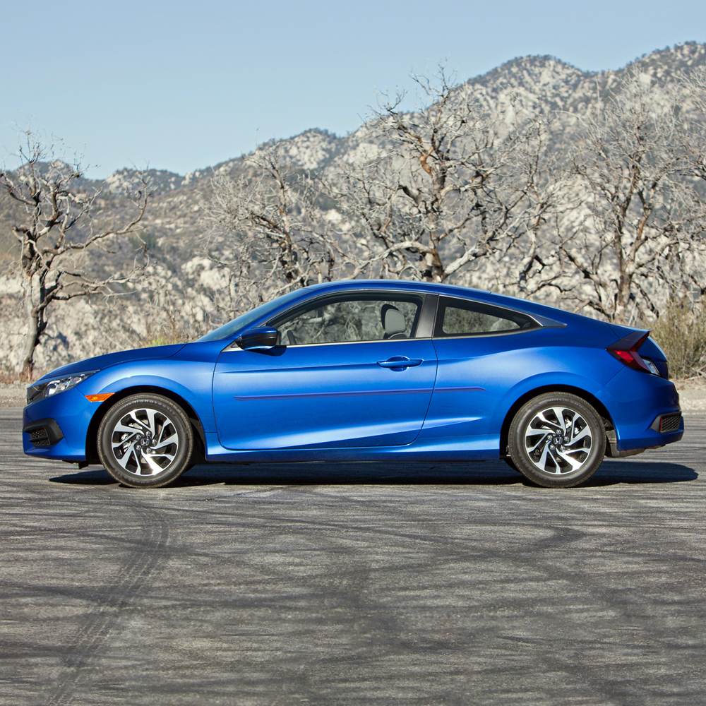 Honda Civic 2 Door Painted Body Side Molding 2016 2021 / FE7CIV162DR